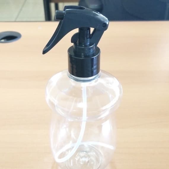 Kit 03 unid Spray Borrifador Grande (400ml) - Frasco Transparente - Gatilho c/ trava