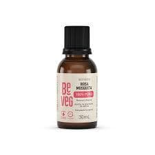 Óleo Vegetal BeVeg Rosa Mosqueta 100% Puro 30ml  100% vegetal e vegano, com alta absorção
