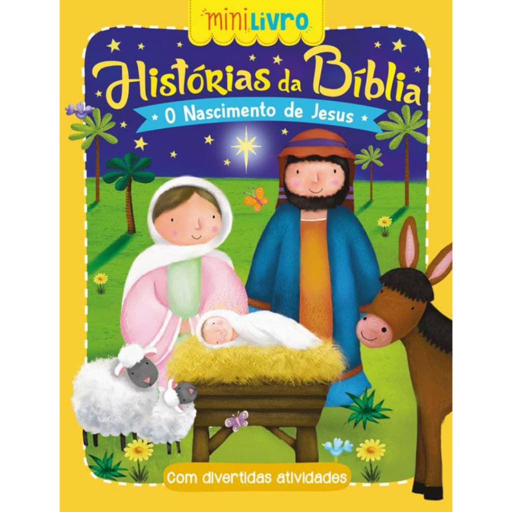 30 Mini Livro Infantil Nascimento de Jesus Ensinamento Religioso Com Divertidas Atividades