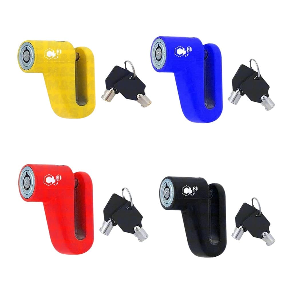 Trava Disco Cadeado Antifurto Universal Todas As Cores Moto