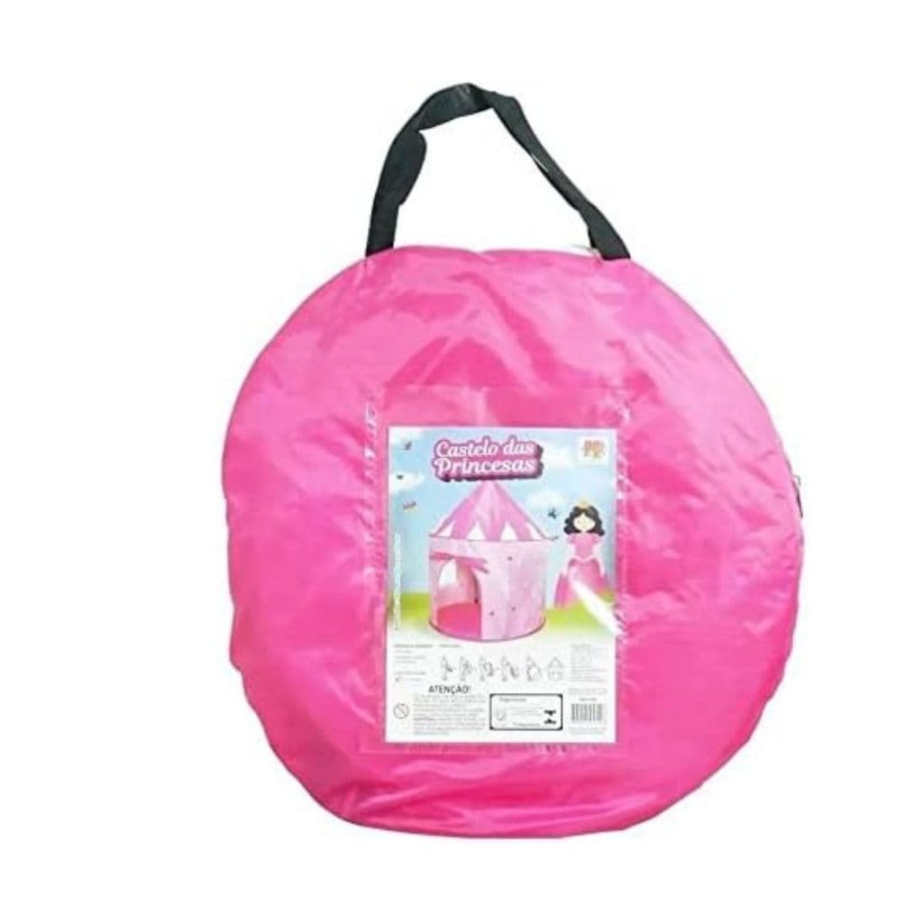 Castelo de Princesa Tenda Infantil - Brinquedo Portátil para Brincadeiras de Interior e Exterior