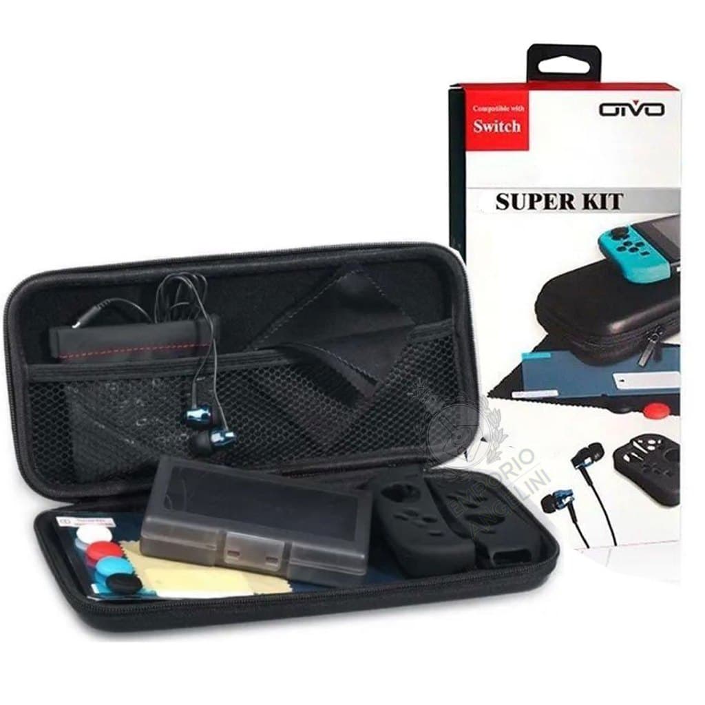 Kit Acessórios Nintendo Switch Oivo Case Fone Pelicula Nota Fiscal