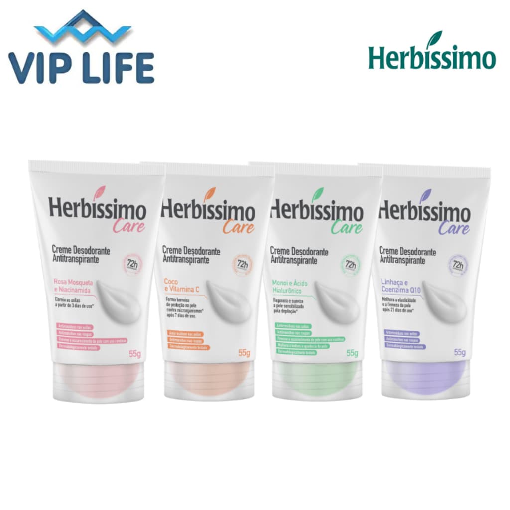Desodorante Herbissimo Care 55g 72h Fragâcias