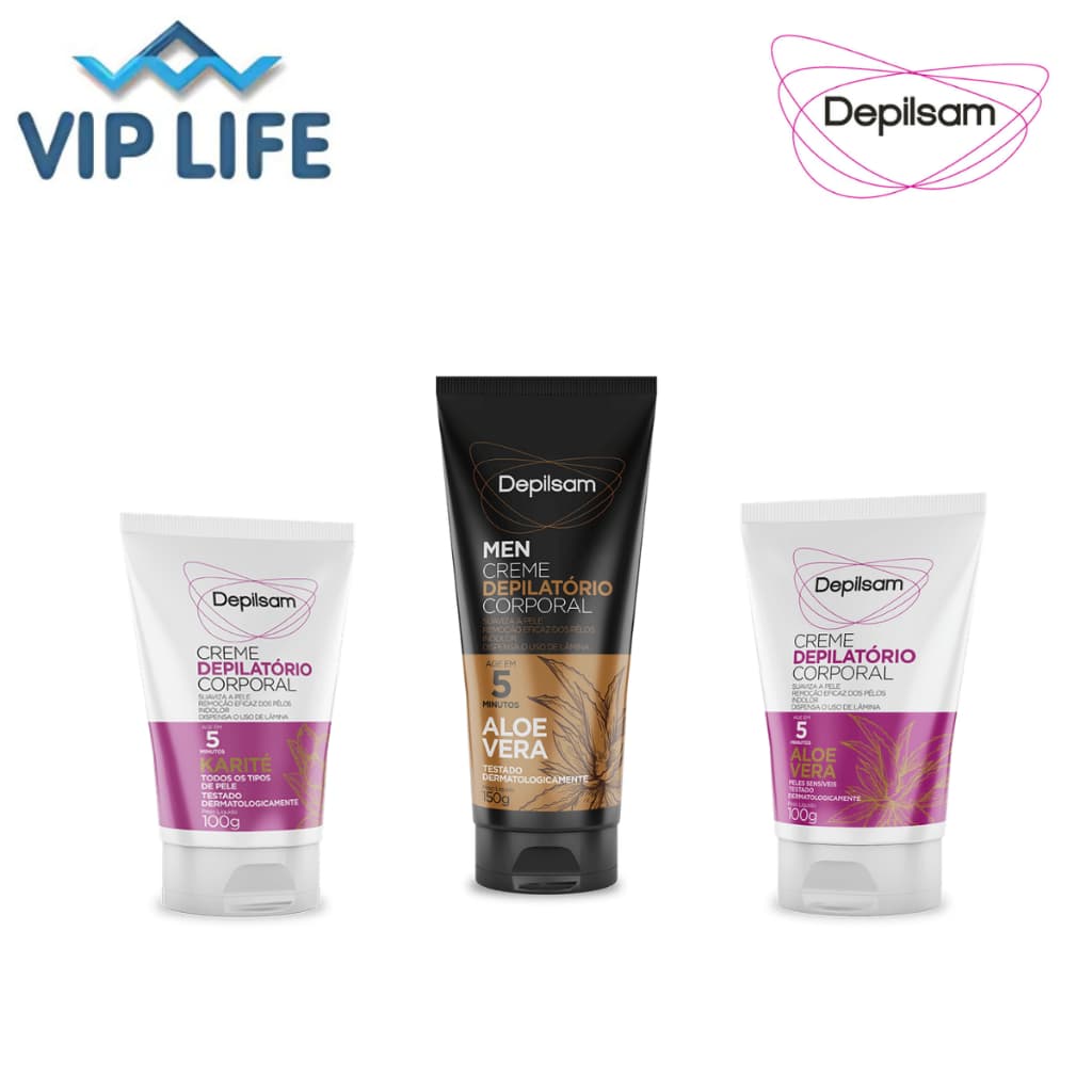 Creme Depilatorio Corporal Depilsan 100g a 150g Fragâncias