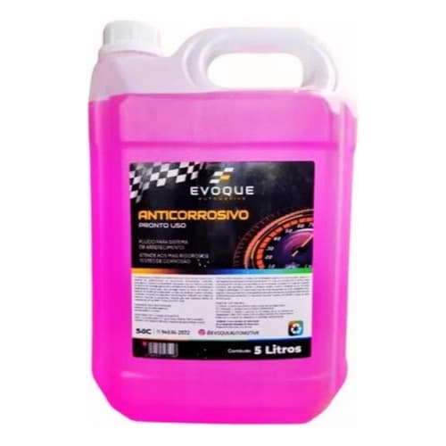 Aditivo Fluído Líquido Radiador Rosa Pronto Uso 5 Litros
