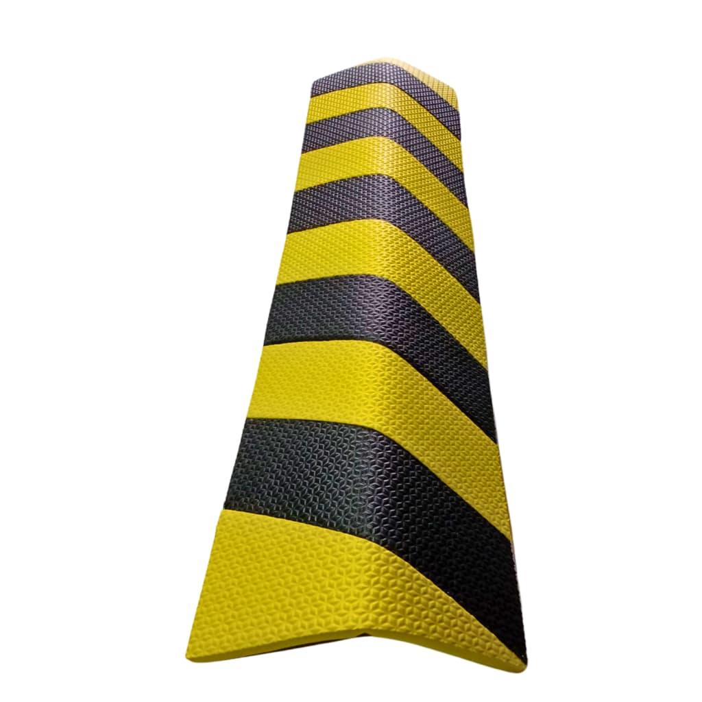 Cantoneira Zebrada - Protetor de Quina Preto Amarelo 80cm X 20cm X 10mm