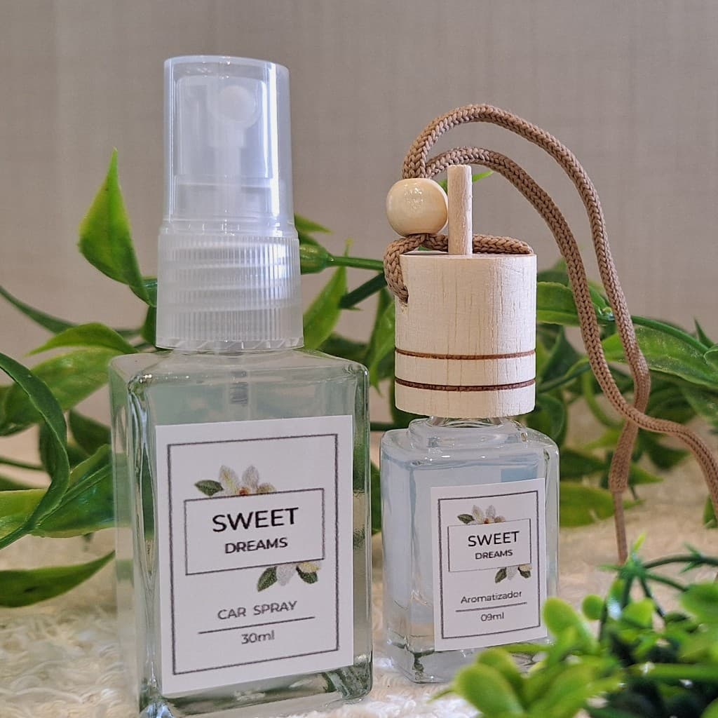 Kit Perfume Automotivo Sweet Dreams | Difusor para Carro + Car Spray | Cheirinho para Carro