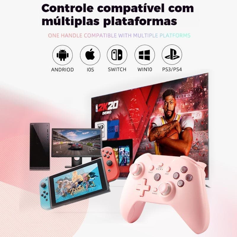 Novo Controle  Sem Fio Multifuncional PARA Switch, Android/iOS, Win7/8/10-PC, PS3 e PS4，NS21