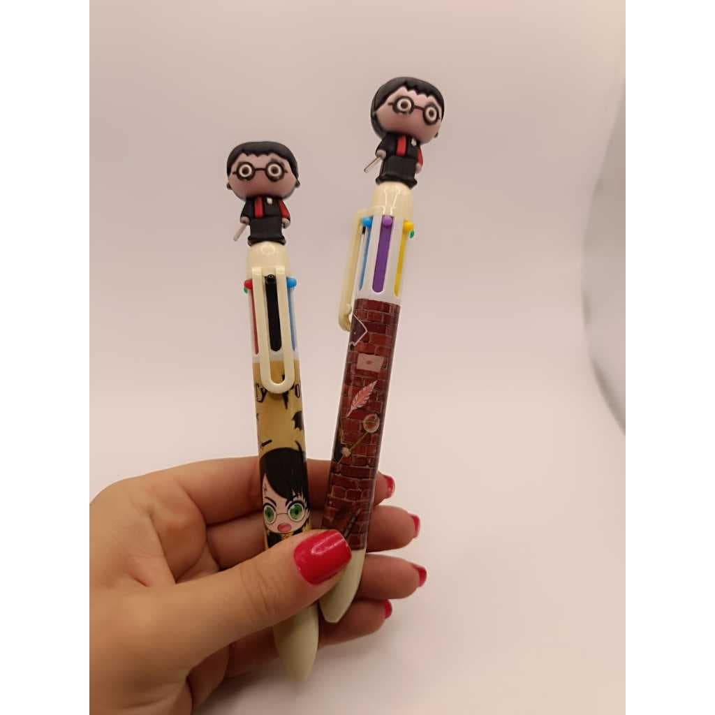 caneta varias cores herry potter
