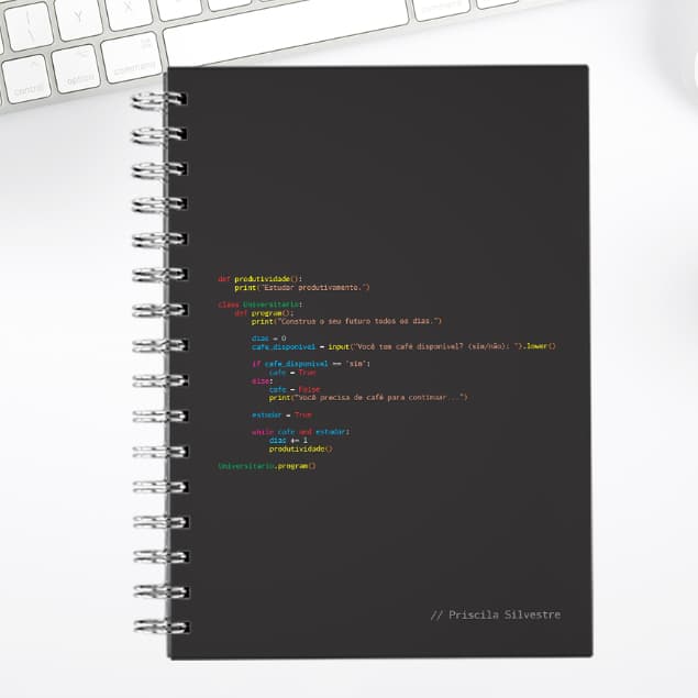 Caderno PONTILHADO Programador