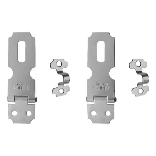 Porta Cadeado 2 Fecho Trinco Aliança 51mm Aço Kit 2 Travas