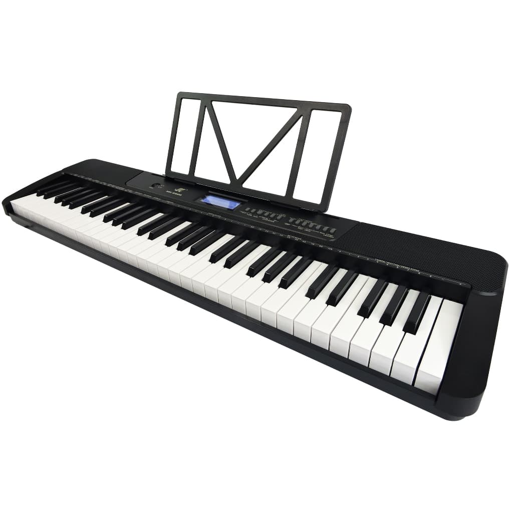 Teclado Musical Meike 61 Teclas MK-2902 MIDI - Sensitive USB- Visor Lcd + Fonte Biv + Sup Partitura
