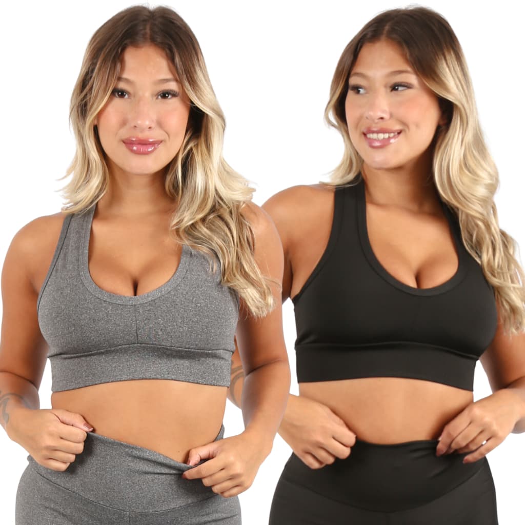 Kit 2 Top Com Bojo Nadador Fitness Academina Bojo Removível