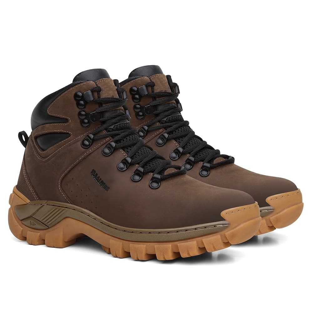 Coturno Bota Adventure Masculino Couro Legitimo Confortável Promoção