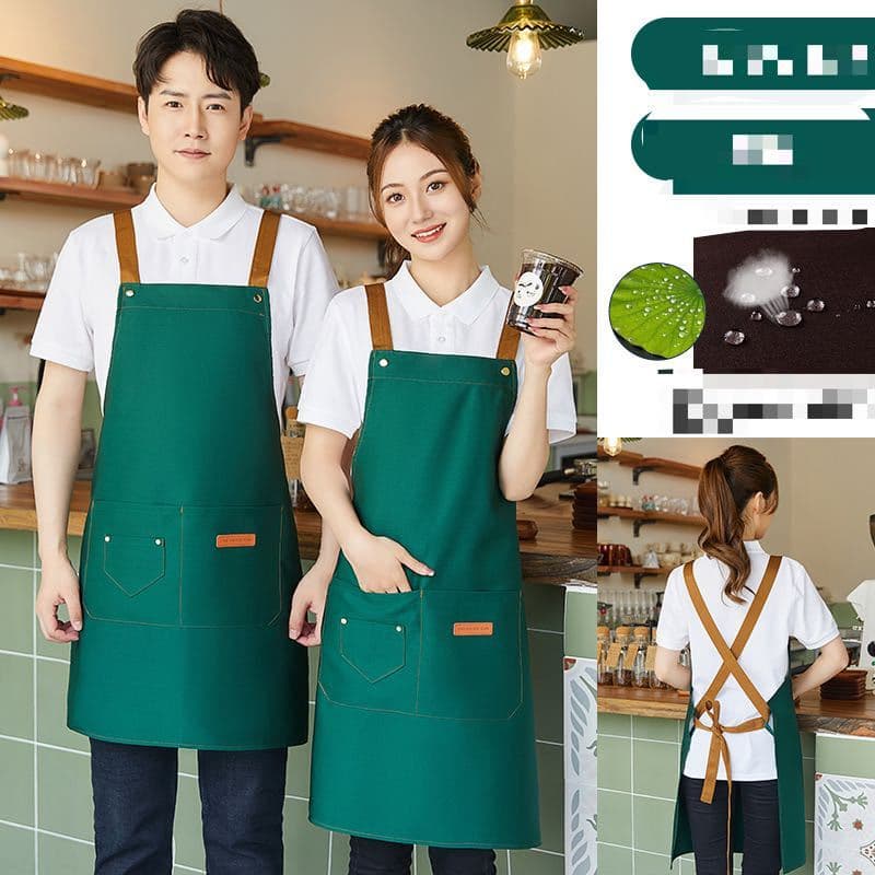 Avental De Cozinha Luxo Da Moda Para Churrasco Mulheres Homens Chefe De Trabalho Grelha Restaurante Bar Shop Cafés