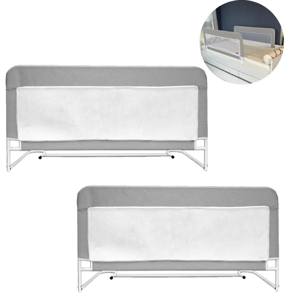 Kit 2 Grade de Cama Premium Cinza (121 cm x 60 cm)