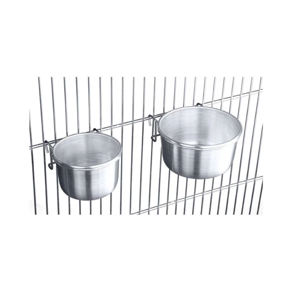 Caneca Gancho Aluminio para Papagaio, Calopsita e Ringneck  - Gaiolas Londrina