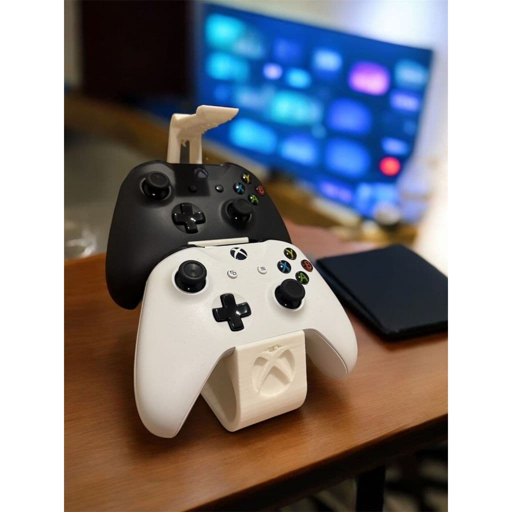 Suporte controle Xbox One Series S e X dois controles + Headphone - Apoio de mesa - Minimalista