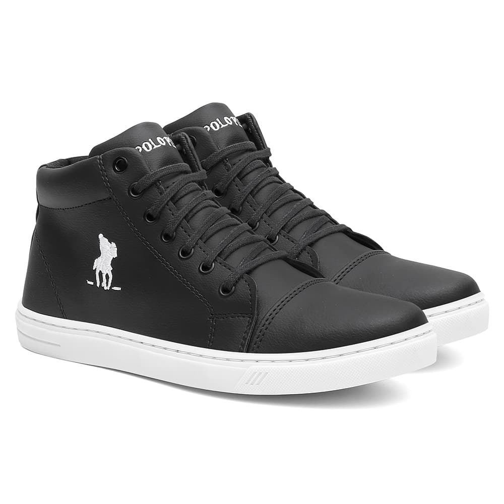Tênis Masculino Polo Plus Sapatênis Cano Alto Médio Original