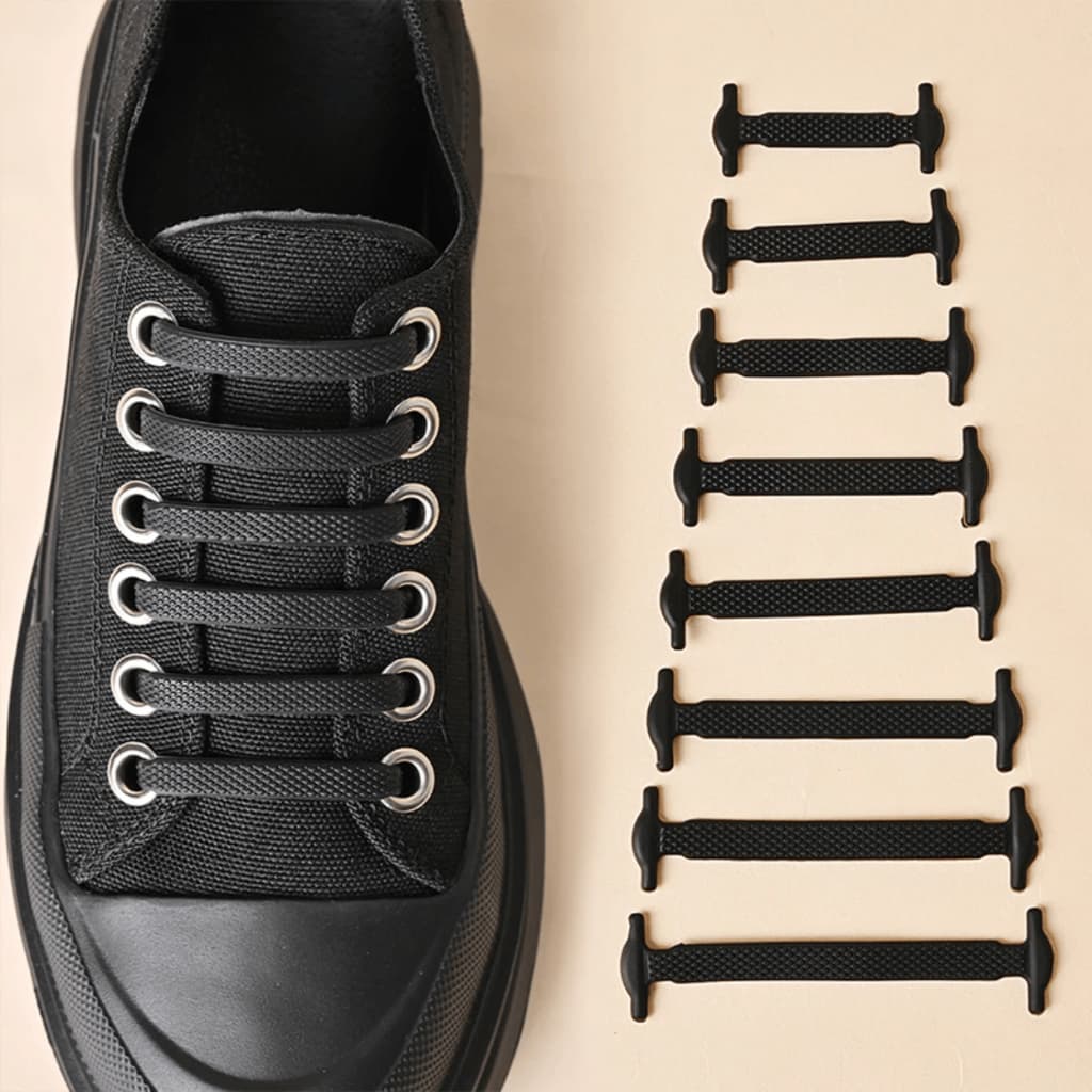 Kit 2 Cadarços Para Sapatos Acessórios de Rendas Elásticas