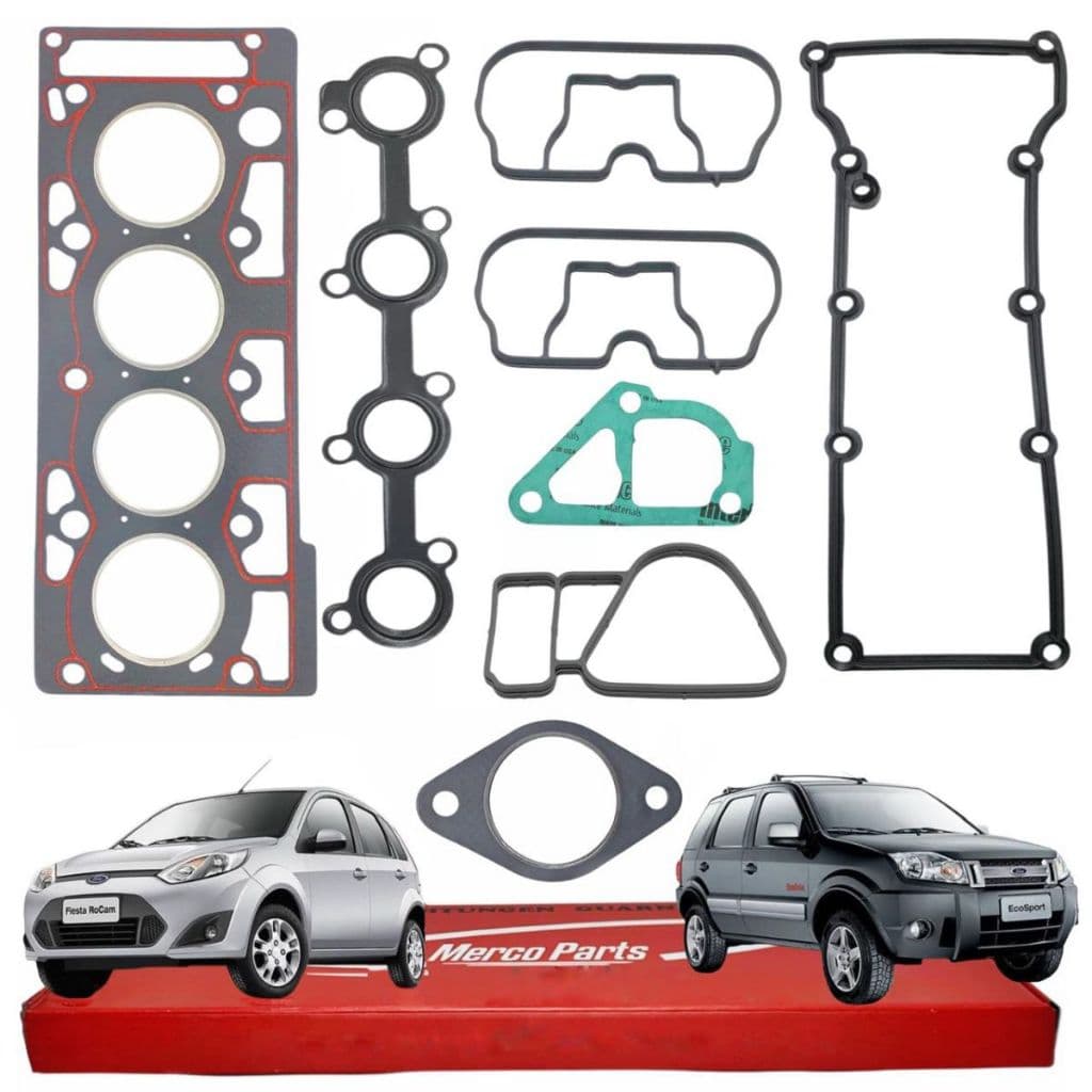 Jogo Juntas Cabeçote FORD Ecosport Fiesta Ka Courier Focus 1.6 8v Zetec Rocam