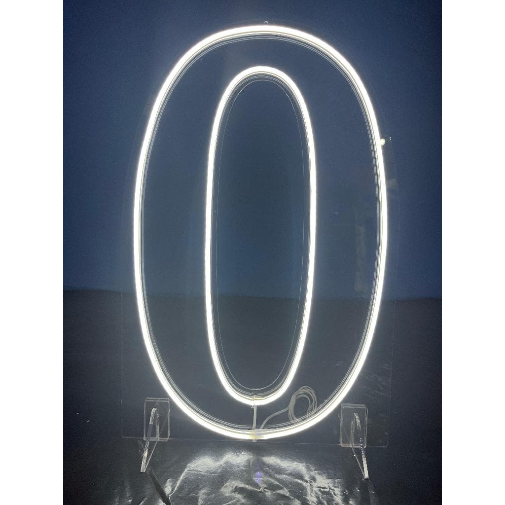 NUMERO EM ACRILICO - Numero Led Neon Luminoso - 50cm Altura Acrílico NUMERO EM ACRILICO