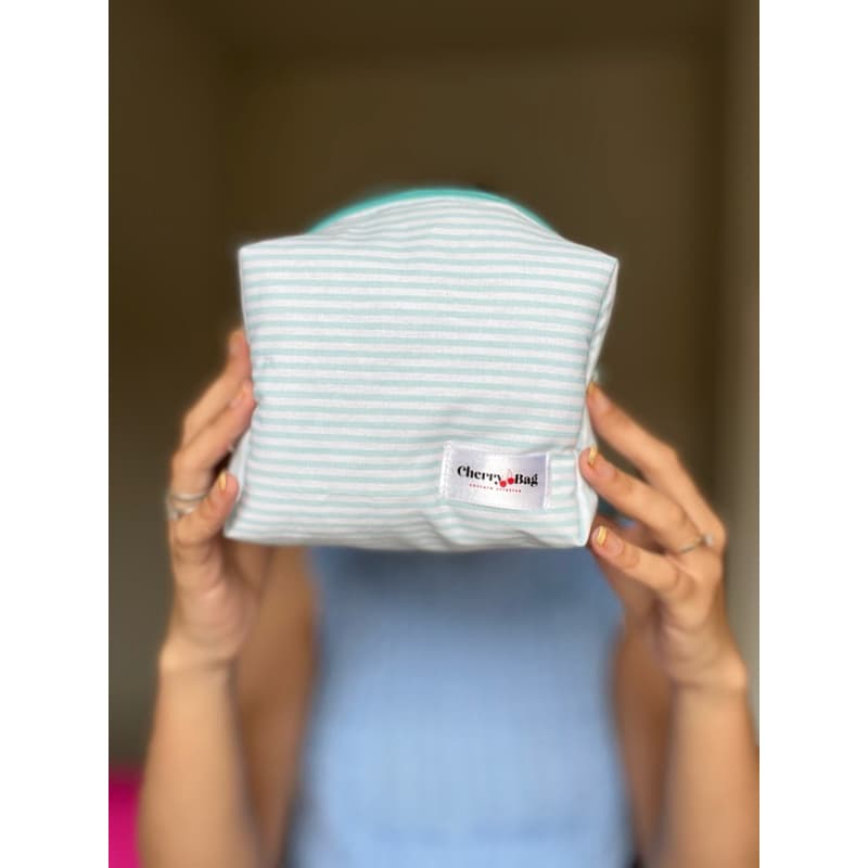 Necessaire Box - Azul Listrado