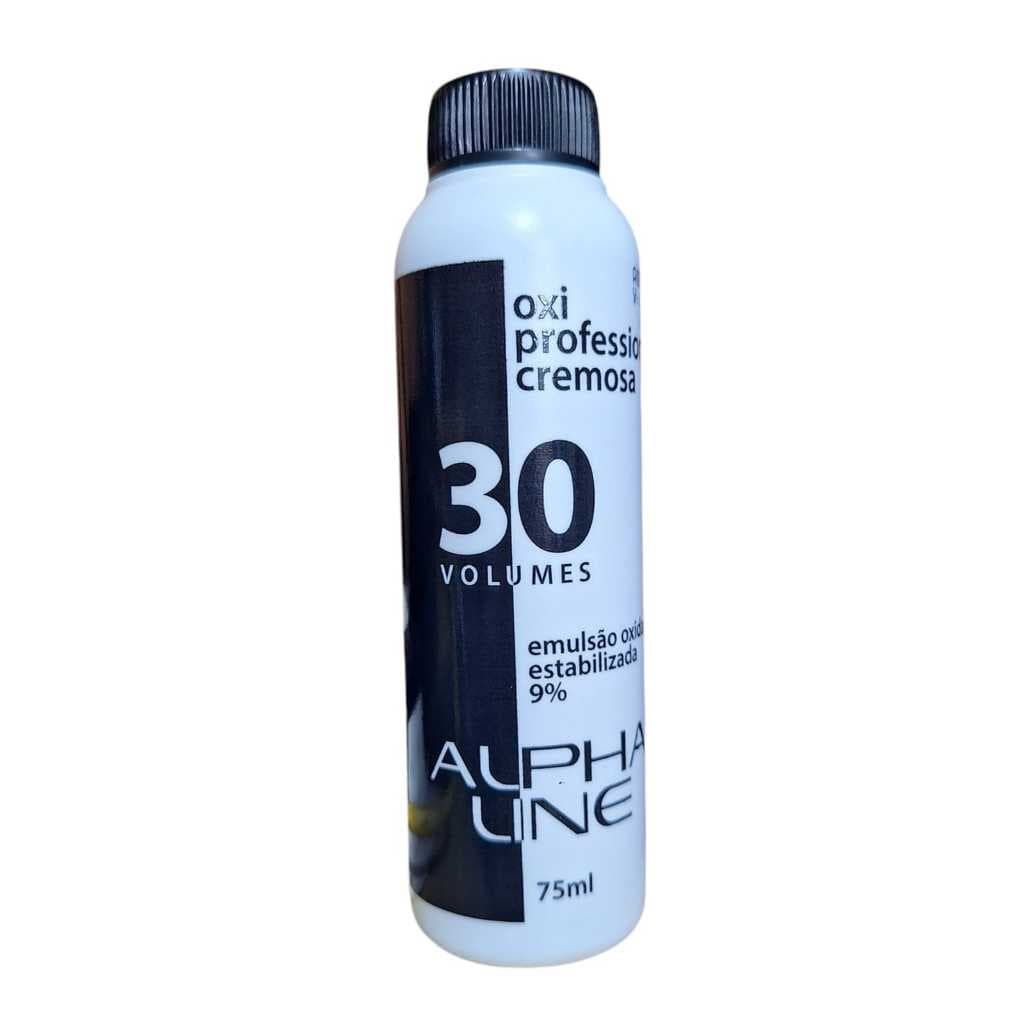 ÁGUA OXIGENADA 30 VOLUMES ALPHA LINE 75ML*