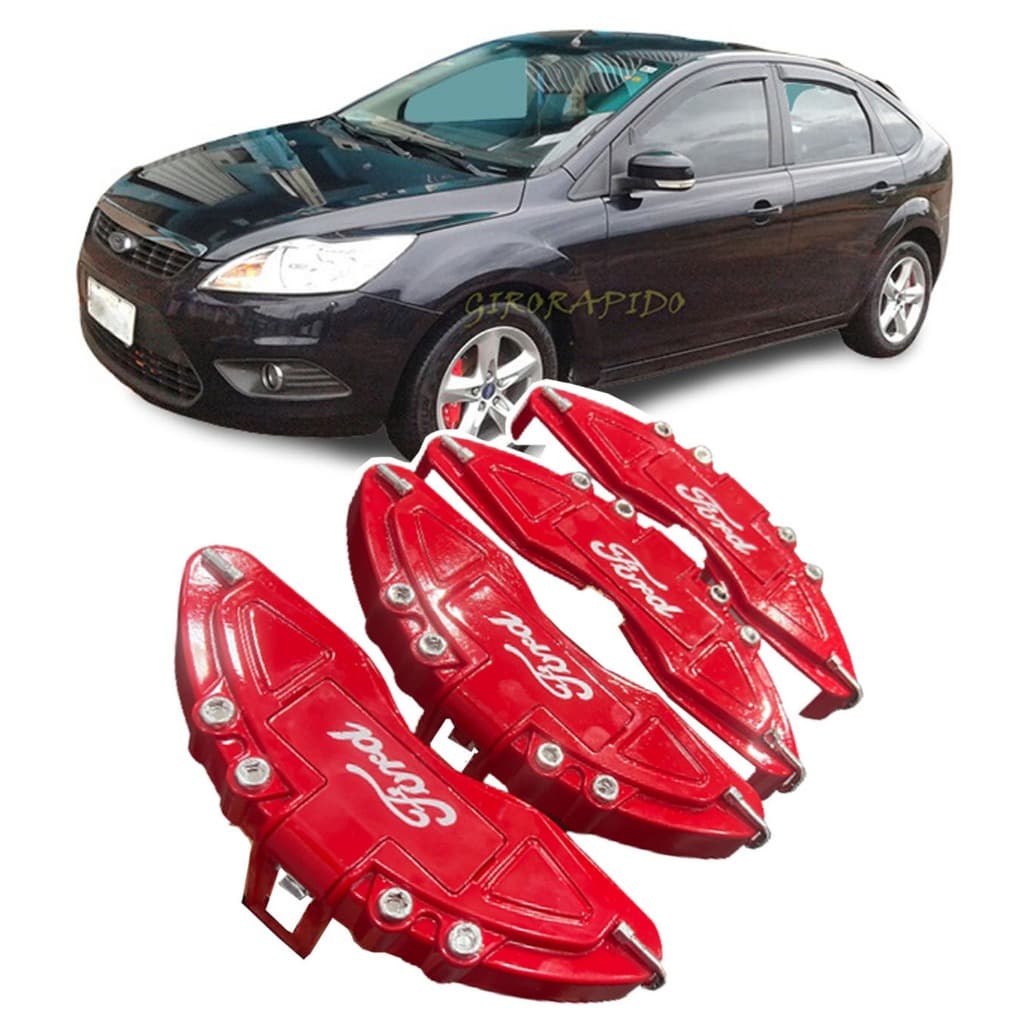 Capas De Pinças De Freio com Garras 4 peças Ford Focus 2011, 2012, 2013, 2014 top sem silicone