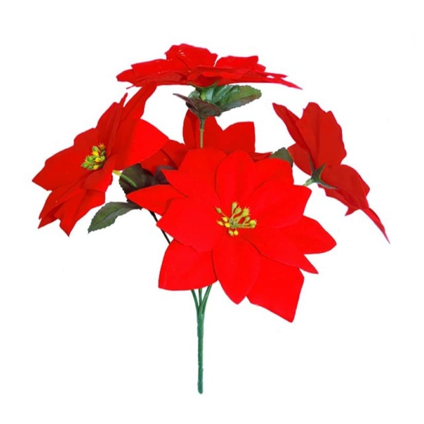 Planta Artificial Bico de Papagaio 12 Galhos 5 Flores Flor Decorativa Arranjo Floral Decoração Casa