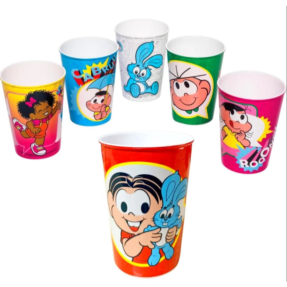 Copo De Plástico Decorado Turma Da Monica 320ml - Plasutil