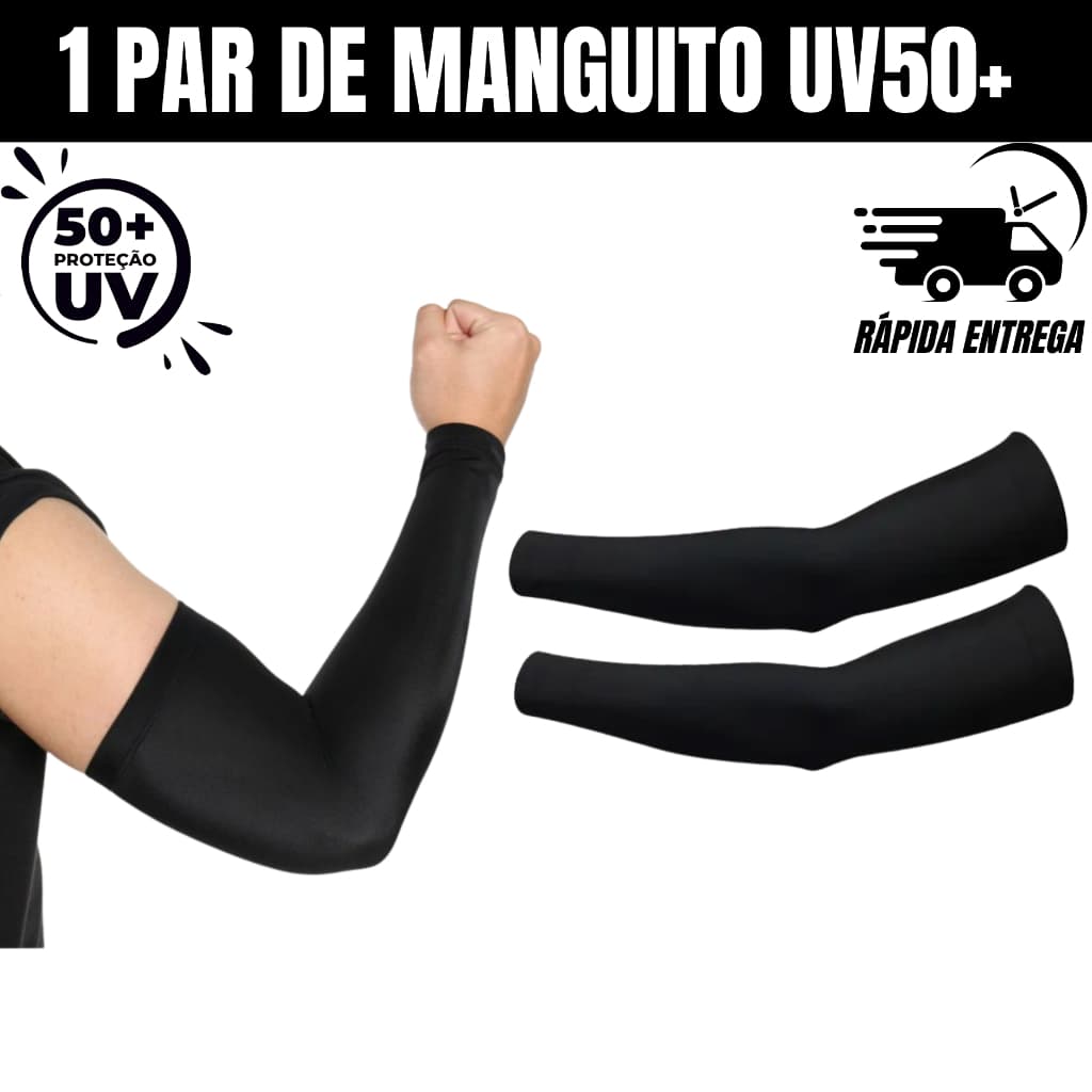 Par de manguito mangotes com proteçao solar uv 50 promoçao rapida entrega