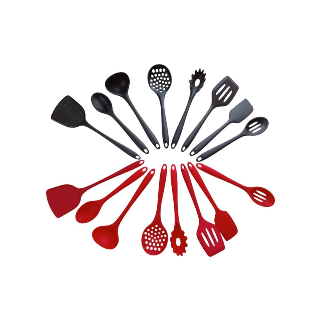 Peças Colheres De Silicone Cabo silicone Utensílios Cozinha