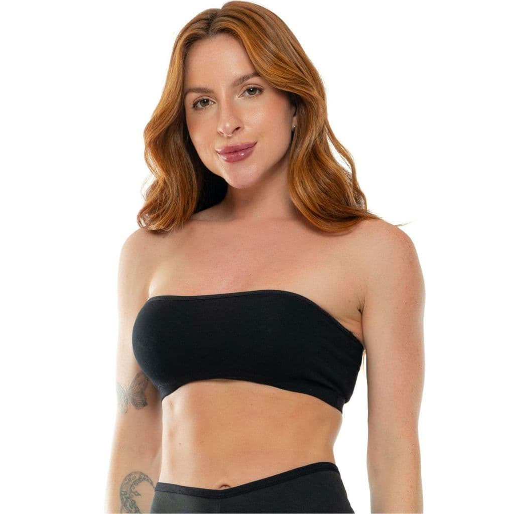 Kit 10 Top Tomara Que Caia Cotton Sutiã Faixa