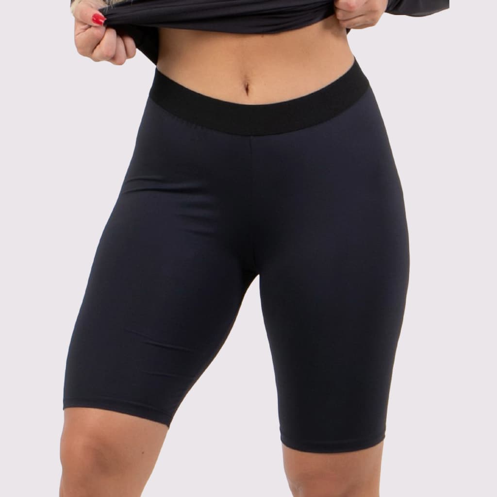 Bermuda Térmica Feminina Cintura Alta Proteção UV50 Akira Fitness – Ideal para Treino e Corrida