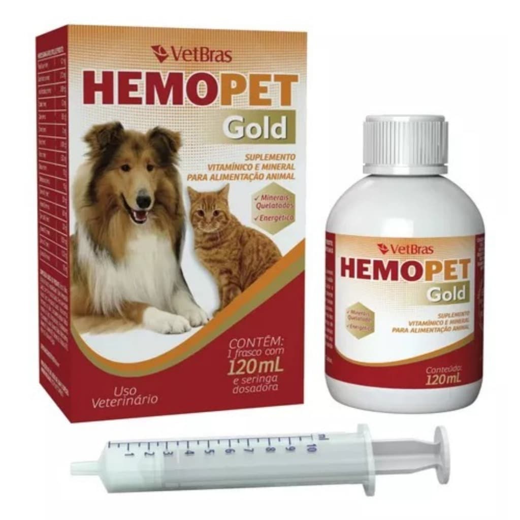 Hemopet Gold 120ml Suplemento Vitamínico