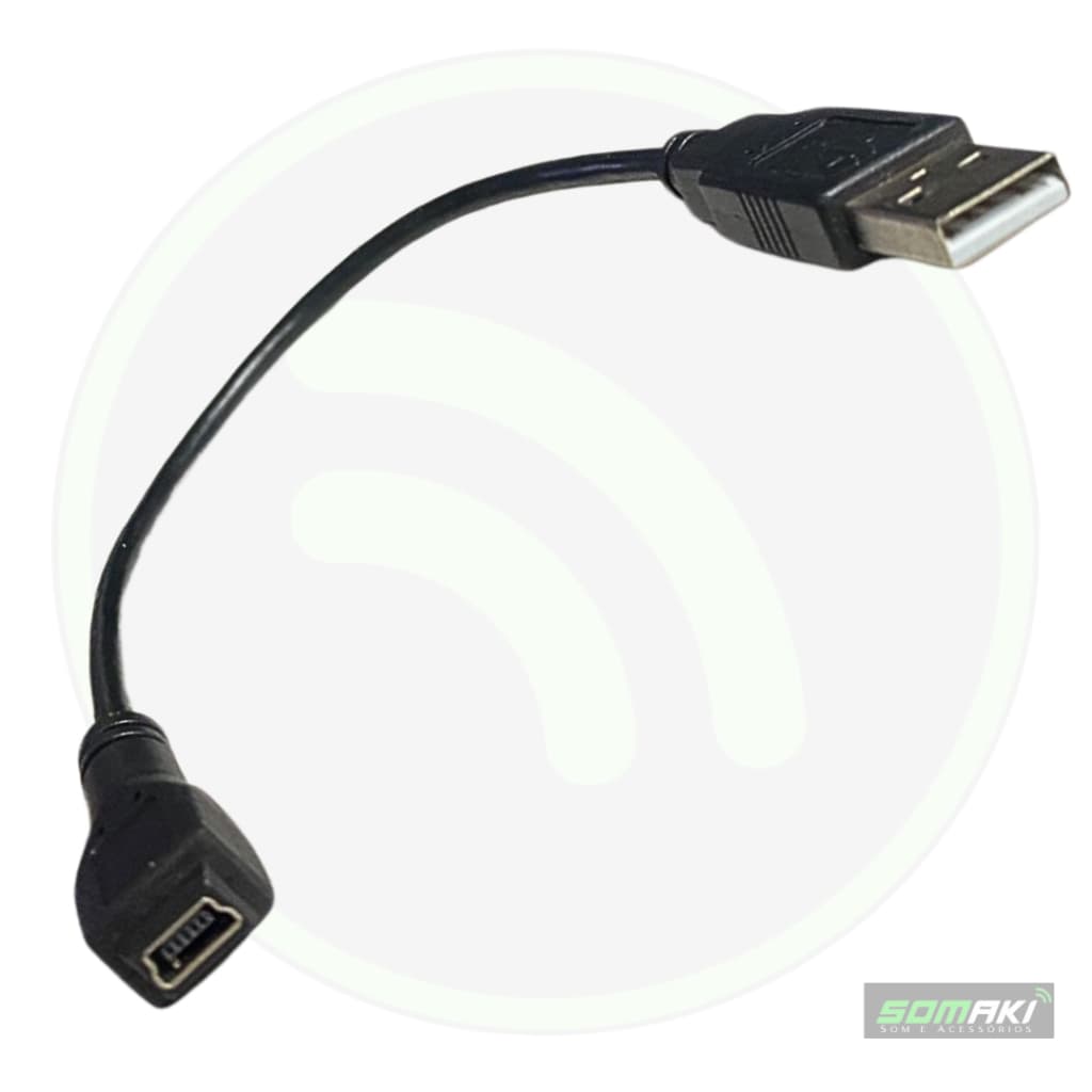 Adaptador V3 Mini Usb B Fêmea X Usb A Macho Conector Plug