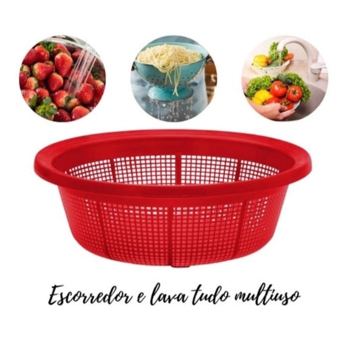 Escorredor Lava Tudo Macarrão Arroz