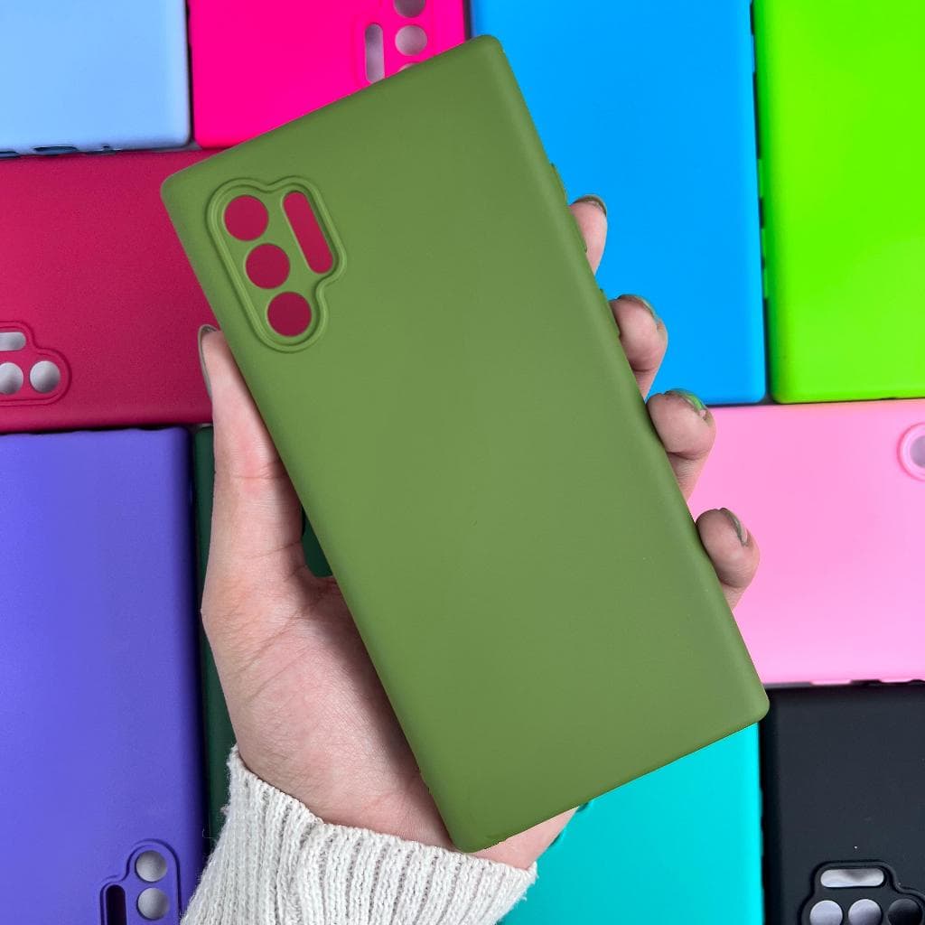 Capinha Para Samsung Note 10 Plus / Note 10 Pro / Capa Case Silicone Aveludada Colorida Forrada (CF26)