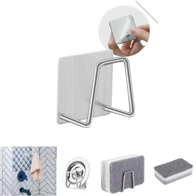 Suporte Adesivo Esponja Bucha Pia Aço Inox Louça Cozinha