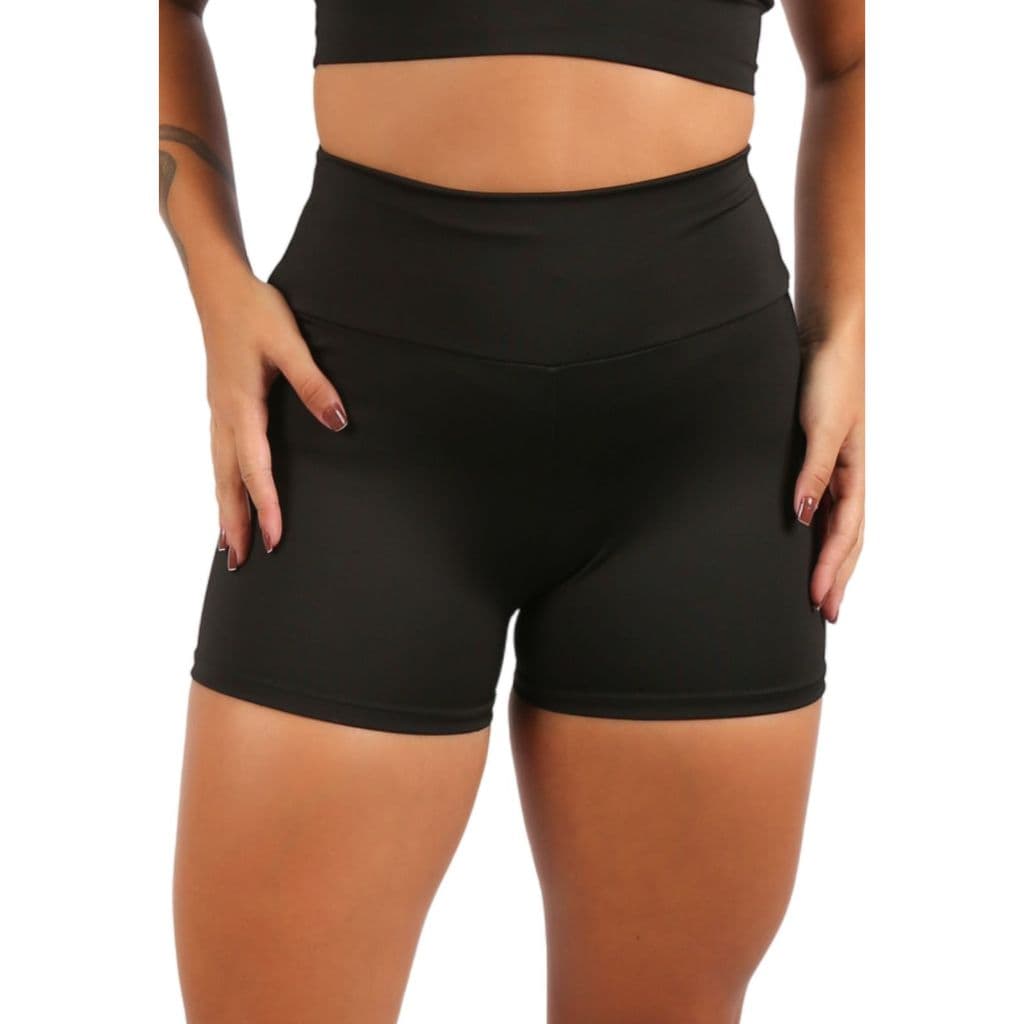 Kit 2 Shorts Suplex Feminino Academia Fitnes Cós Alto Confortavel  Meia Coxa Promoção Moda Fitness