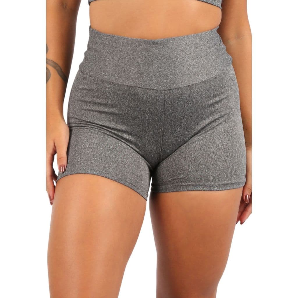 Shorts Suplex Feminino Academia Fitnes Cós Alto Confortavel Meia Coxa Promoção Moda Fitness