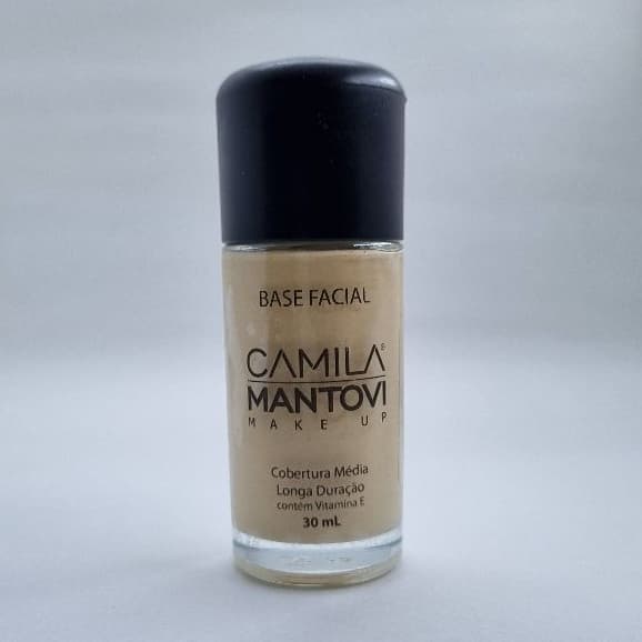 Base Facial Com Vitamina E Camila Mantovi Make Up Cobertura Média 30ml
