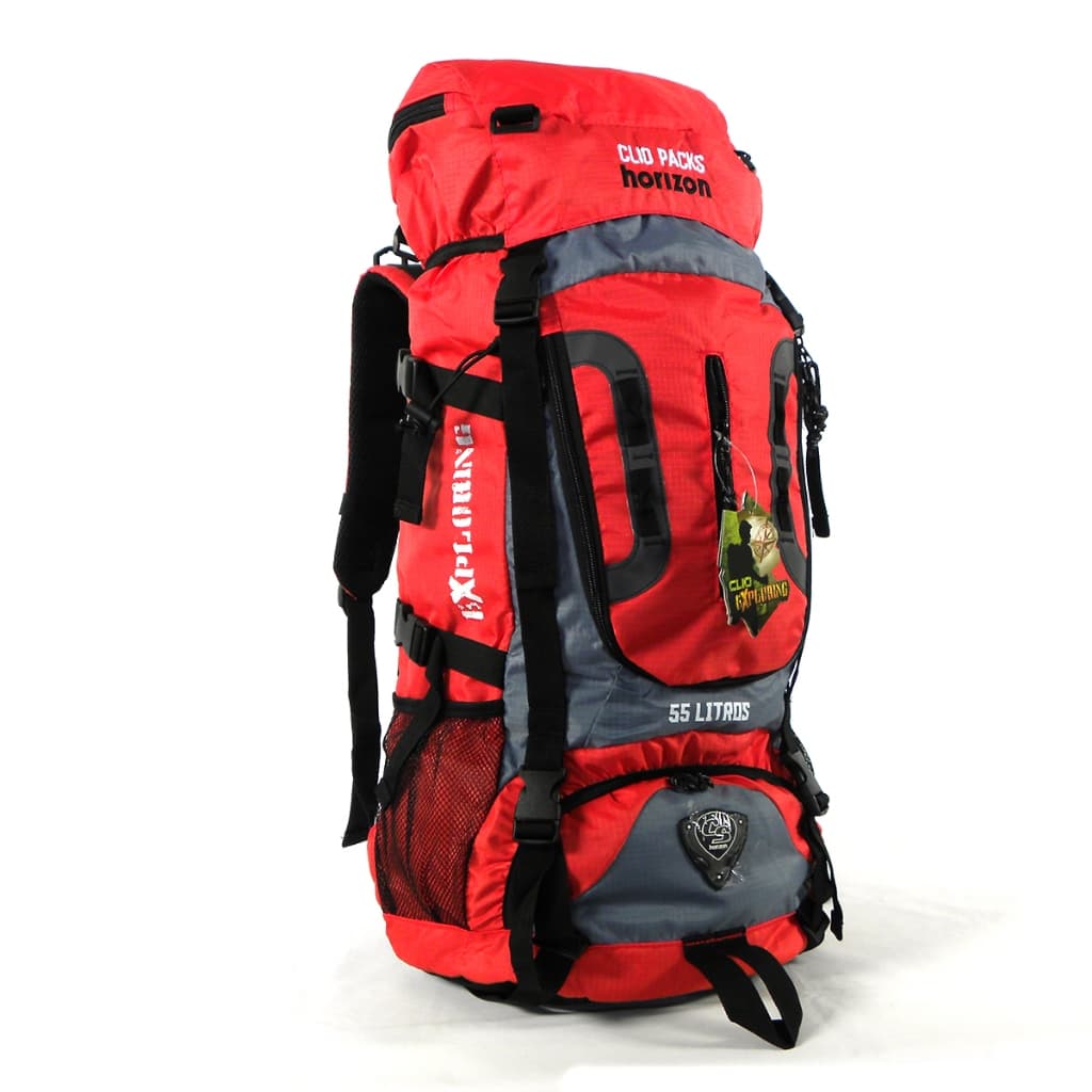 mochila camping 55 litros clio style mc3326 trilhas viagem