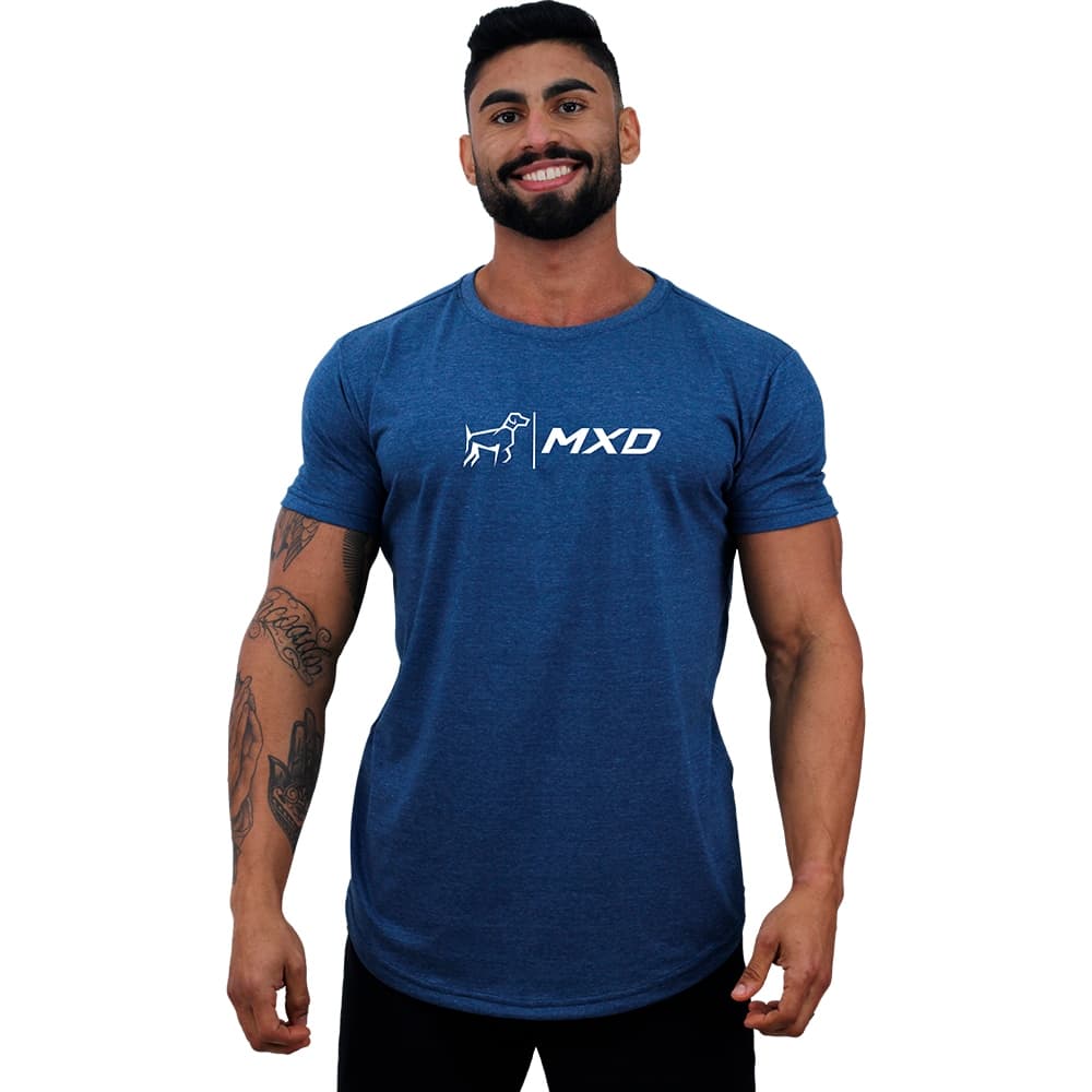Camiseta Longline MXD Conceito Estampada Academia Treino Fitness Musculação