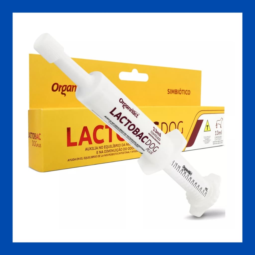 Suplemento Lactobac Dog Plus Organnact Suplemento Vitamínico 13ml