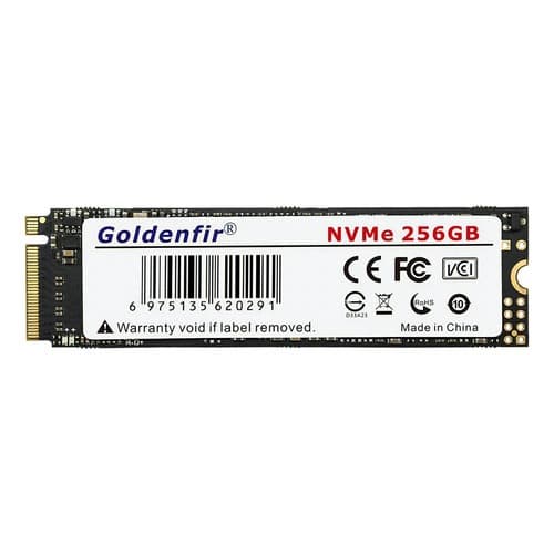 Hd Ssd Goldenfir 256gb M.2 M2 Nvme Cor Preto