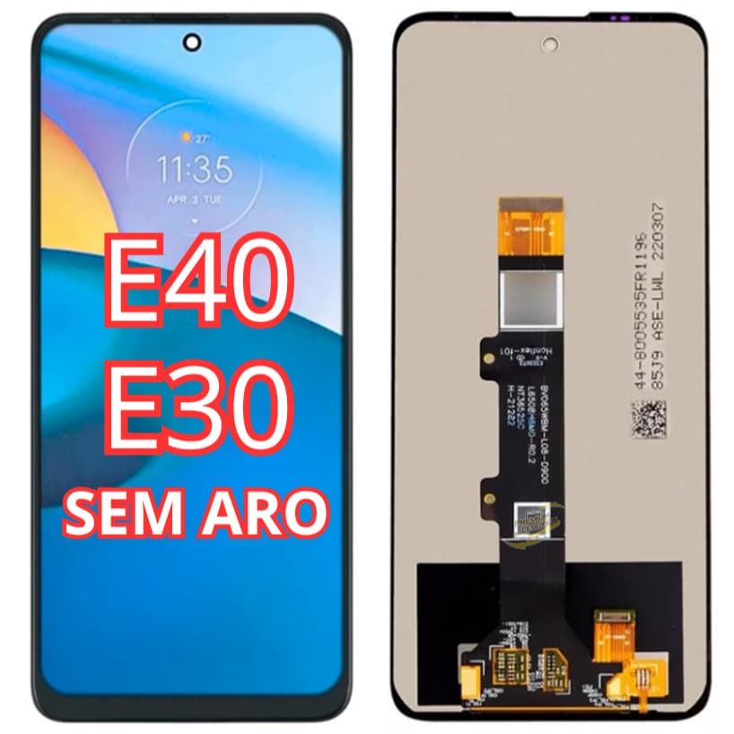 Tela Frontal Touch Display Moto E30 E40 Xt2158 Xt2159 COM ARO/SEM ARO - - A Pronta Entrega