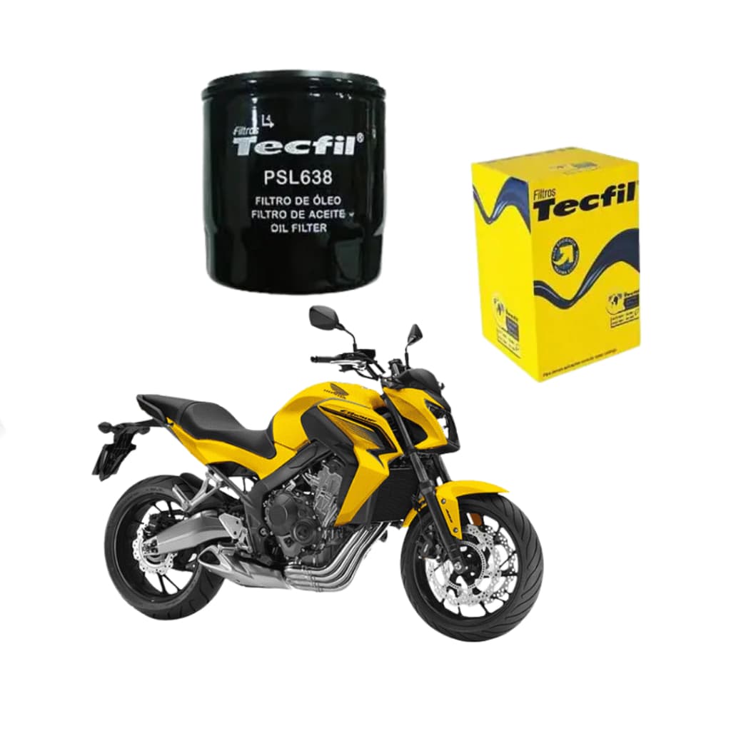 Filtro De Oleo Honda CB 650F 2014 até 2024 Tecfil orignal