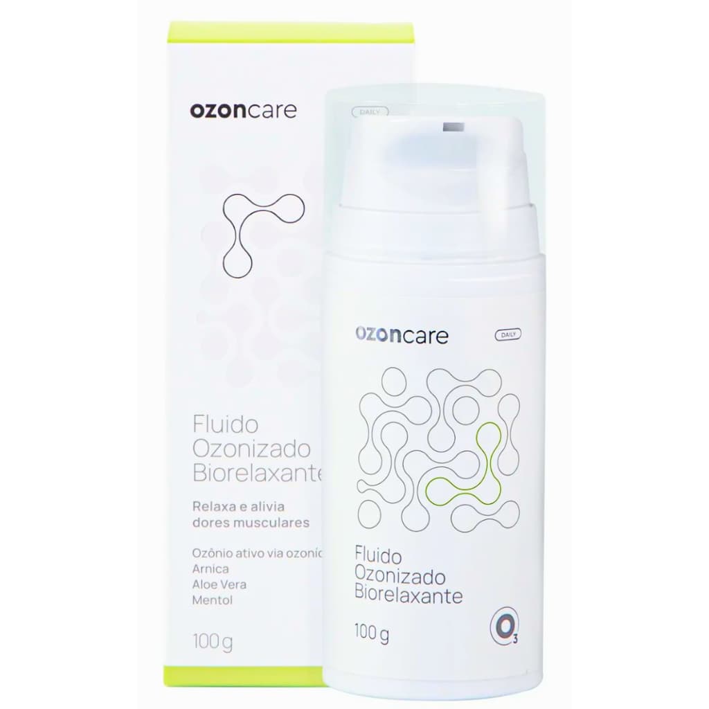 Fluído Ozonizado Biorelaxante 100g Ozoncare Dor Muscular Arnica Ozônio Ativo Mentol Creme Massagem